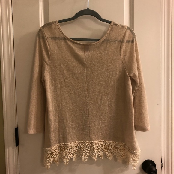 Francescas sweater shirt with lace cute elegant - Picture 3 of 3